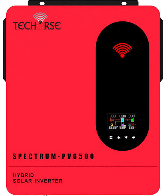 Spectrum-PV6500 Pure Sine Wave Hybrid Solar Inverter (6500W, On/Off Grid, 120A MPPT)